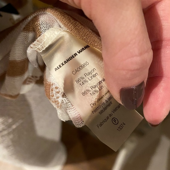 T By Alexander Wang Stripe Tank (2 Sizes) NWT - Picture 8 of 8